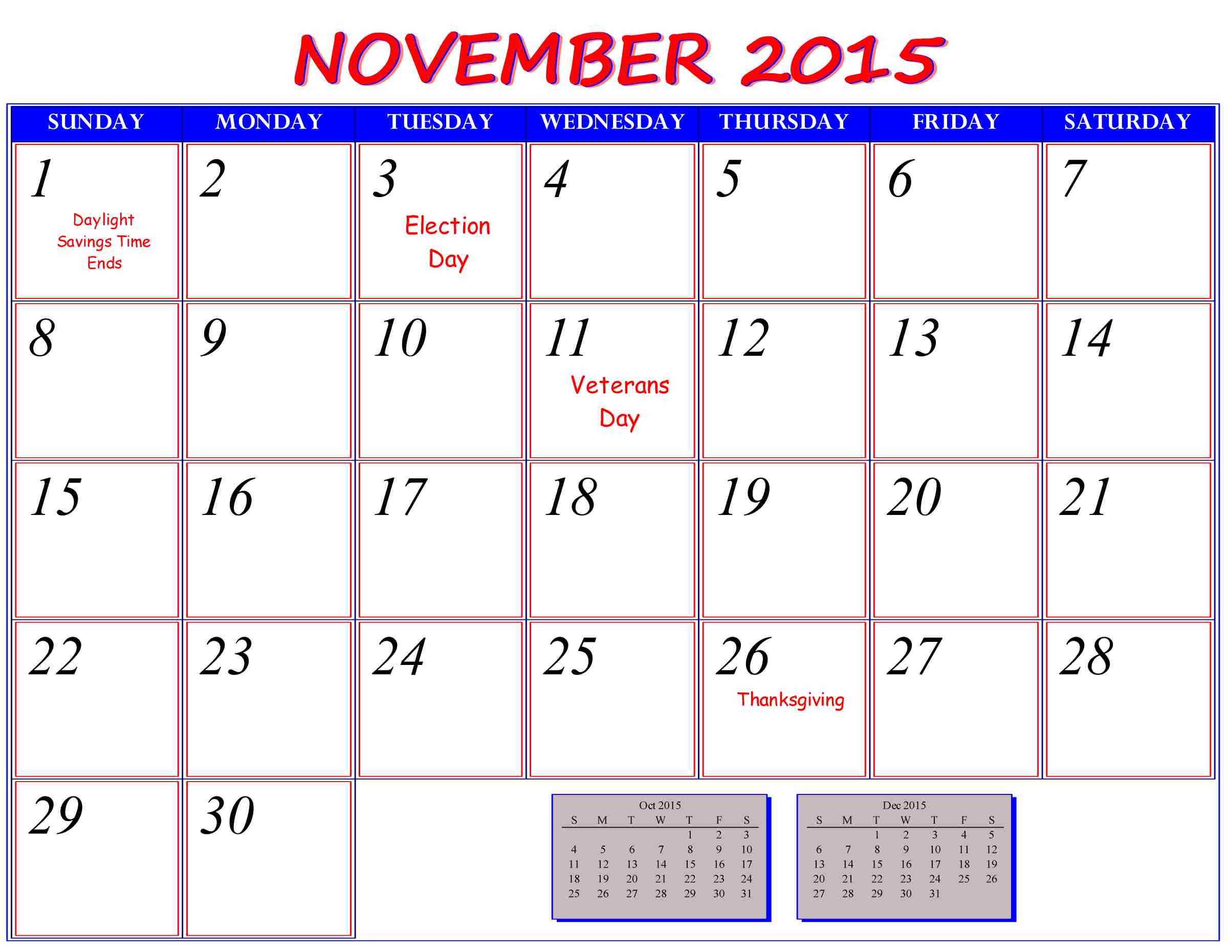 Basic Red White Blue